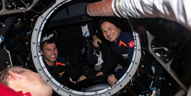 İlk Türk astronot Gezeravcı uzaydan paylaştı!