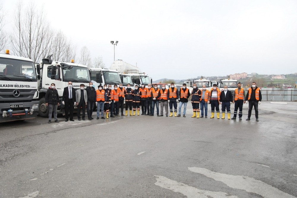 İlkadım’da ‘korona’ya karşı her alanda tedbir 