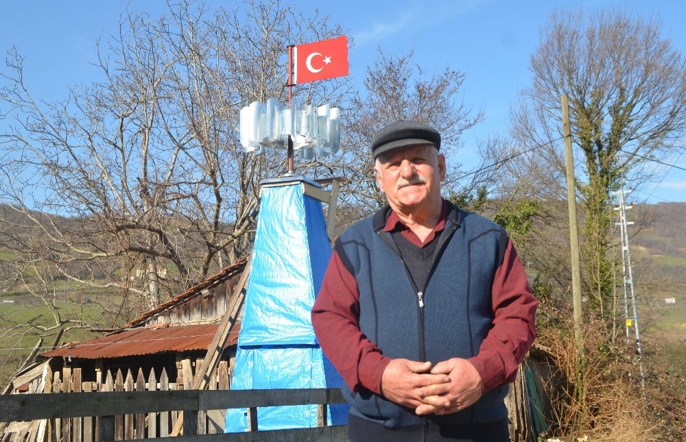 İlkokul mezunu vatandaş, bisiklet tekeri ve galvanizden elektrik üretti 