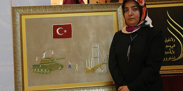 İlmek ilmek 15 Temmuz ve Zeytin Dalı Harekatı'nı işlediler