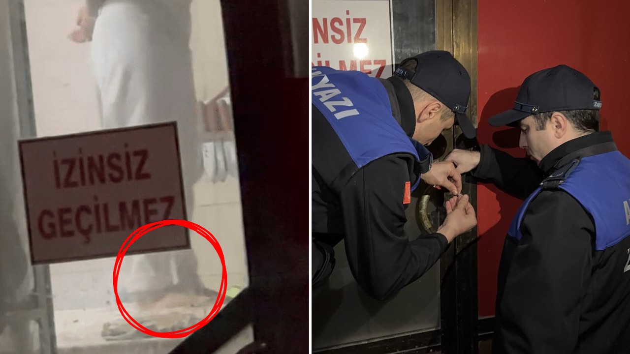 İmalathanede skandal ötesi görüntüler! Tatlı hamurunu ayağıyla yoğurdu