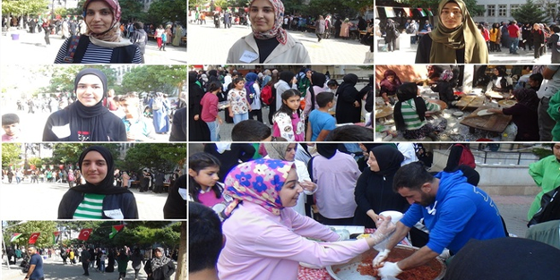 İmam hatip öğrencileri Kudüs için kermes düzenledi