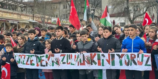 İmam Hatip öğrencilerinden Filistin'e destek yürüyüşü!