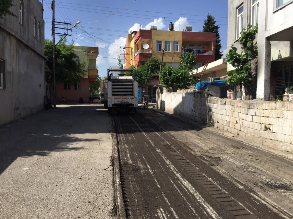 İmamağa Mahallesinde yol çalışmaları 