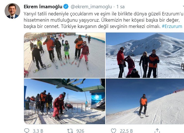 İmamaoğlu Palandöken’de 