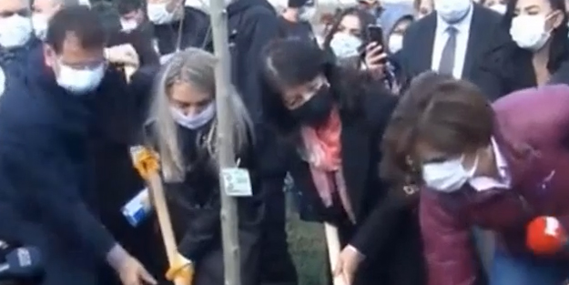 İmamoğlu Akşener’i bırakıp Pervin Buldan’ı tercih etti! Etkinlikte dikkat çeken diyalog