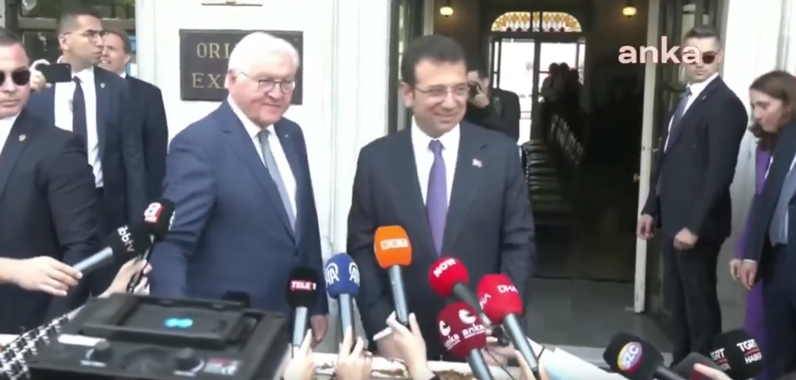 İmamoğlu ile Alman Cumhurbaşkanı Steinmeier’in görüşmesine CHP medyasının yorumu: "Ne kadar b.ktan bir yayın oldu"