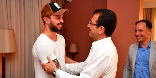 İmamoğlu, kendisine bağış yapan Murat Boz ile buluştu