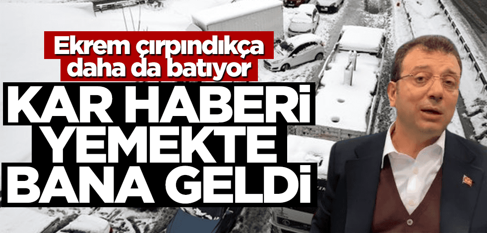 İmamoğlu konuştukça batıyor!