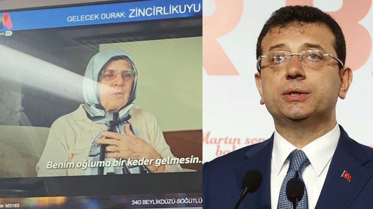 İmamoğlu sonunda bunu yaptı! Çekilen aile filmi ile metroda propaganda