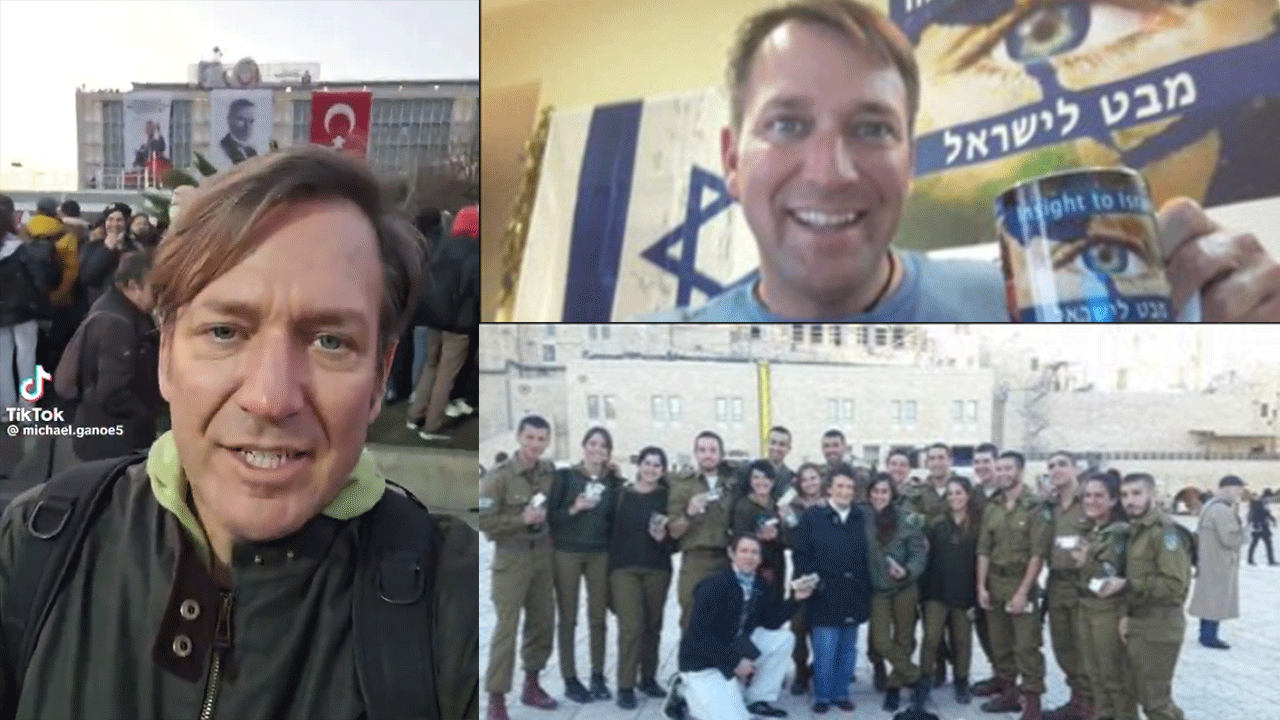 İmamoğlu’na destek vermek için İsrail’den Saraçhane’ye geldi! Diktatör Erdoğan diye bağırdı. Bir an önce deport edin