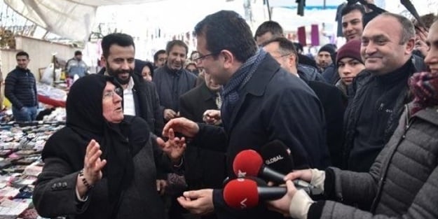 İmamoğlu'ndan tatil dönüşü şirin görünme çabası! ''Sana oy vermem'' diyen teyzeyi ziyaret etti