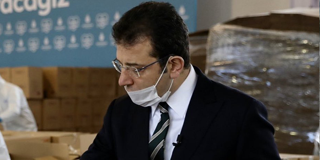 İmamoğlu’nun 150 TL’lik yardım kolisi hazırlarken çekilen görüntüsü olay oldu