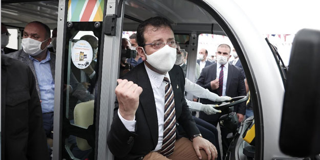 İmamoğlu'nun otobüsü elde kaldı! 'Araç çekmez, kimseyi almayın'