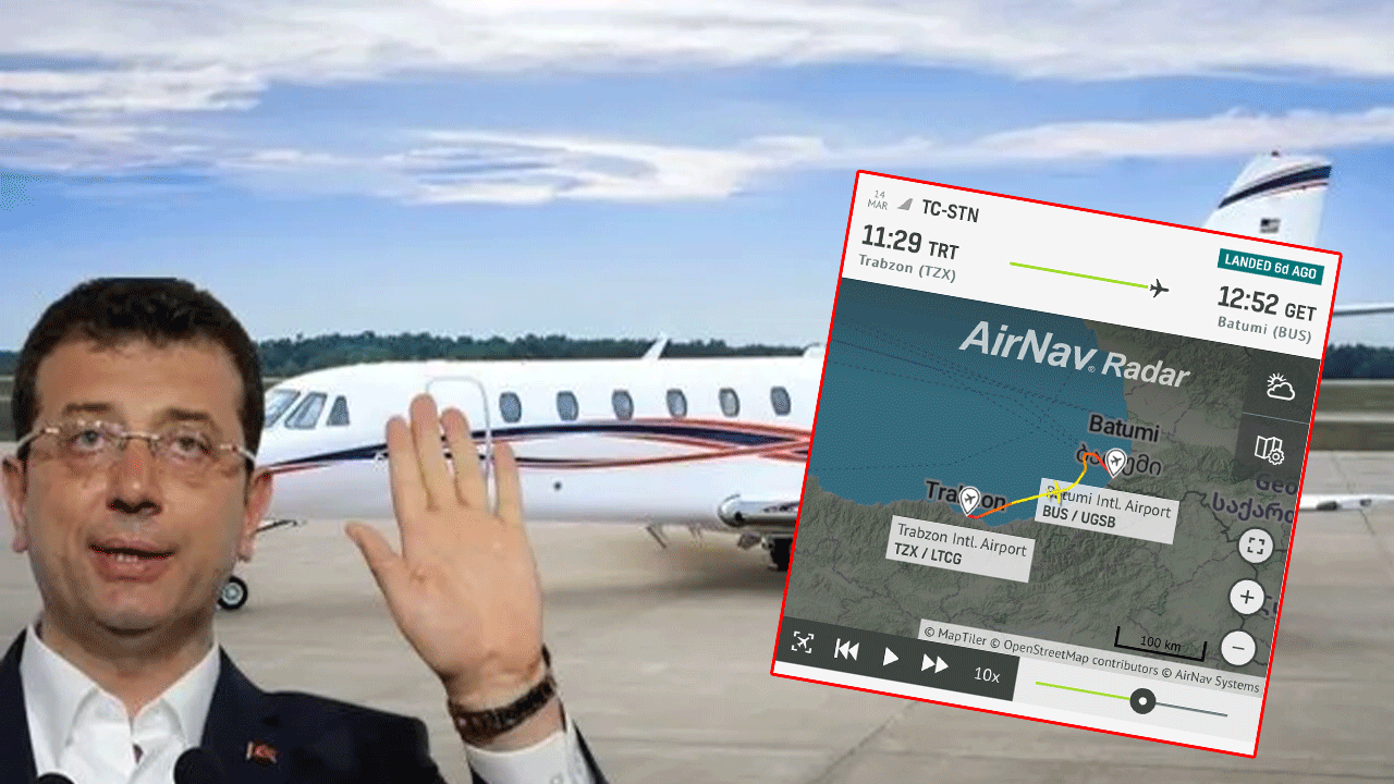 İmamoğlu'nun özel jetinden Gürcistan kaçamağı! Turpun büyüğü Gürcistan'da mı?