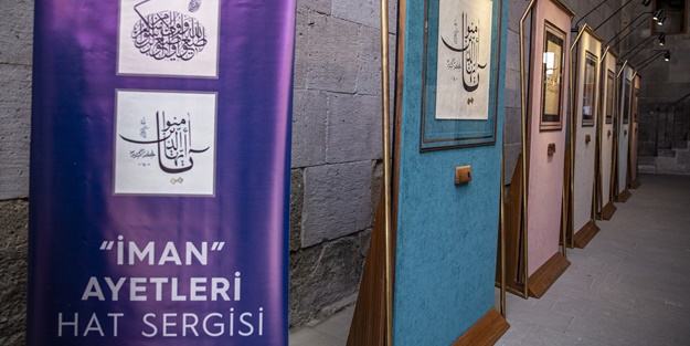 'İman Ayetleri Hat Sergisi' açıldı