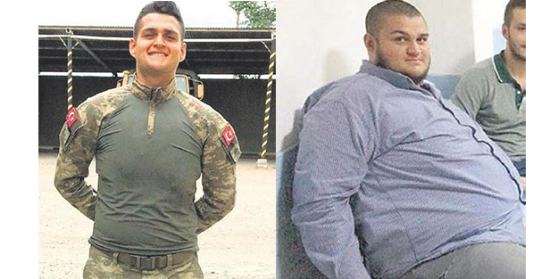 İnanılmaz değişim! Askere gidebilmek için 10 ayda 100 kilo verdi