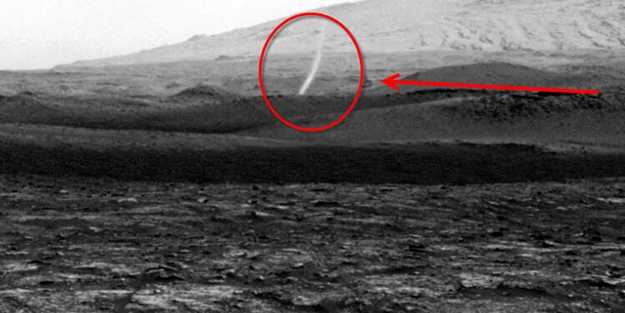 İnanılmaz görüntüler... NASA 'toz şeytanı'nı görüntüledi!