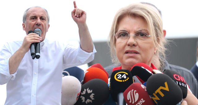 İnce Çiller'in AK Parti mitingine katılmasını hazmedemedi!