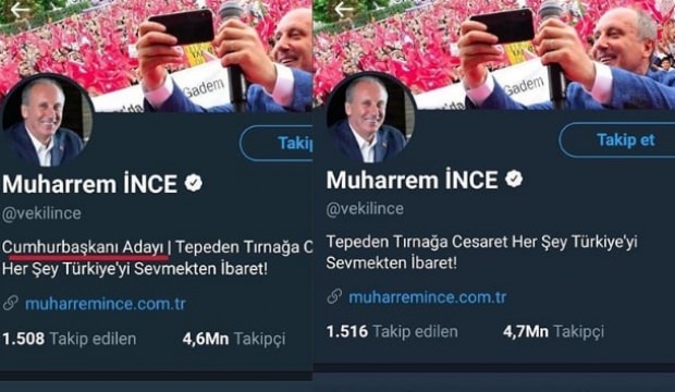 İnce son yaptığıyla dalga konusu oldu!