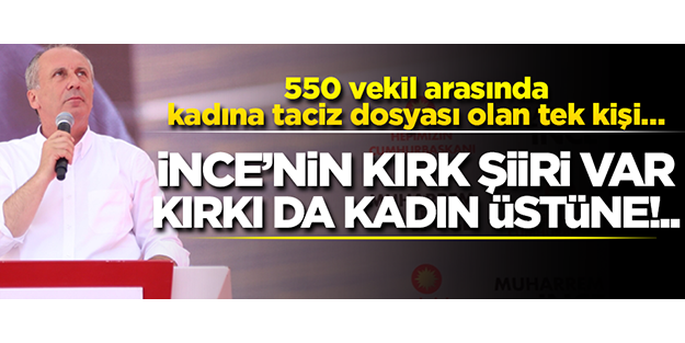 İnce'nin kırk şiiri var, kırkı da kadın üstüne!