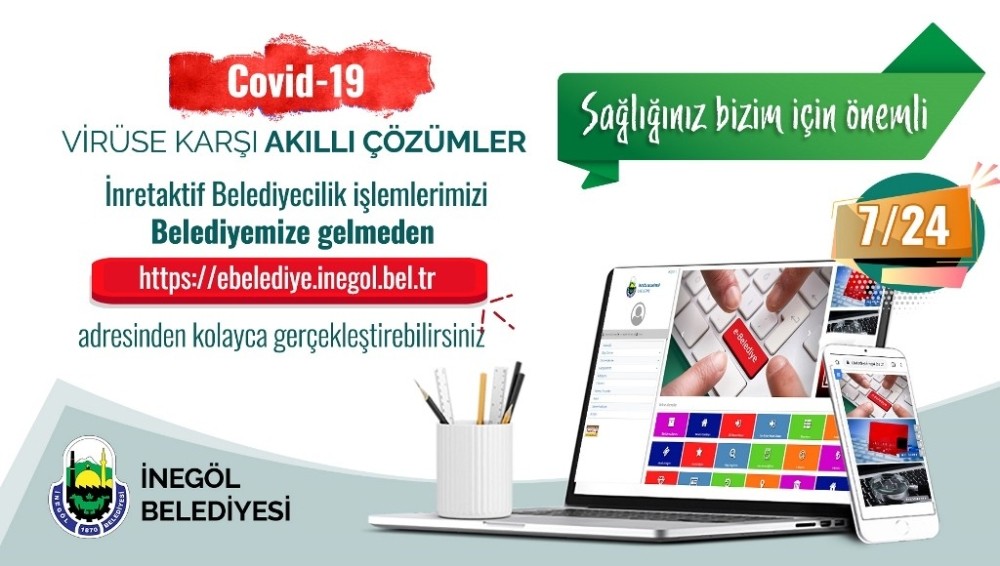 İnegöl Belediyesi bir tık ötenizde 