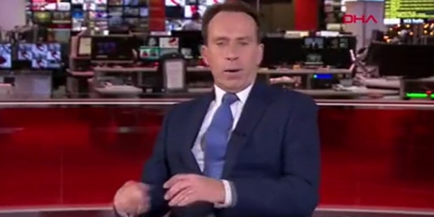 İngiliz spikerden canlı yayında tuhaf hareket! Özür diledi