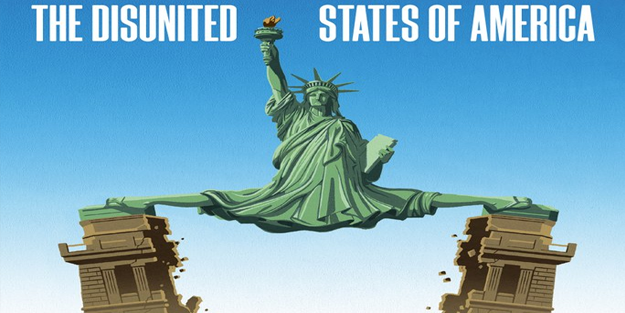 İngiliz The Economist dergisi, ABD'yi karıştırdı: Amerika Bölünmüş Devletleri