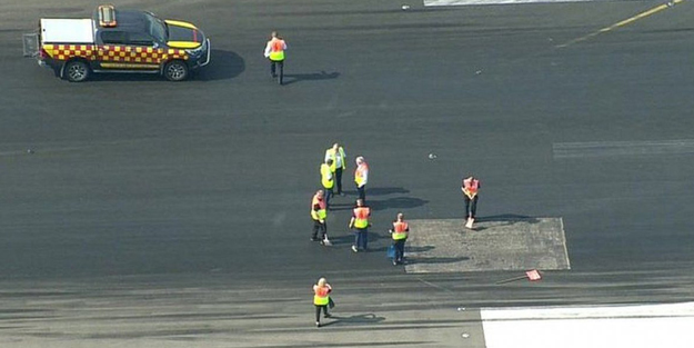 İngiltere'de aşırı sıcaktan havalimanın pisti eridi