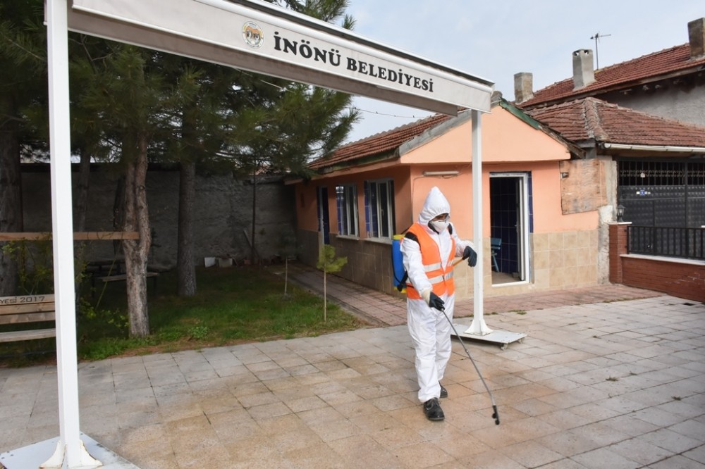 İnönü Belediyesi koronavirüse karşı teyakkuzda 