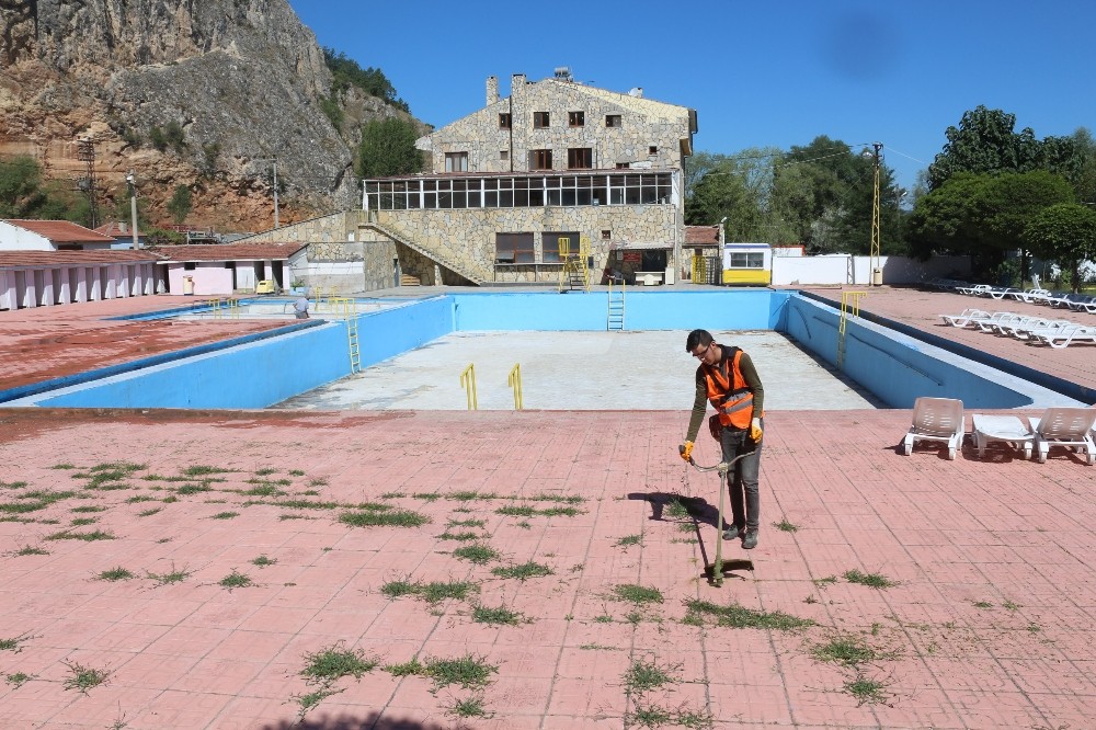 İnönü Pınarbaşı havuzlarında kaptaj çalışmaları tamamlandı 
