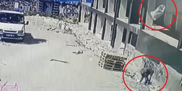 İnşaat işçisinin üstüne çuval düştü: Ağır yaralı