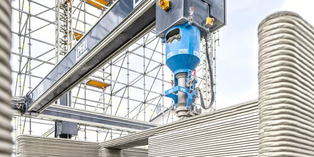 İnşaat sektöründe 3D baskı devri! Dev binanın yapımı 140 saat sürdü!