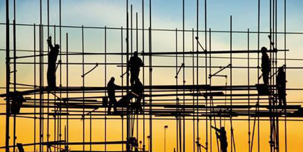 İnşaat sektöründe çalışan sayısı 99 ayın zirvesinde
