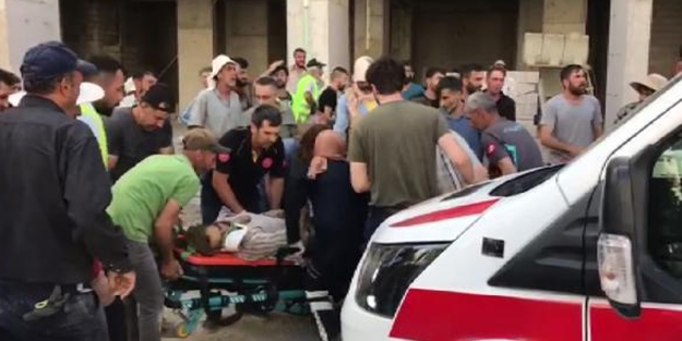 İnşaattan düşen işçiyi almaya gelen ambulansa saldırı! Sonu kötü bitti...