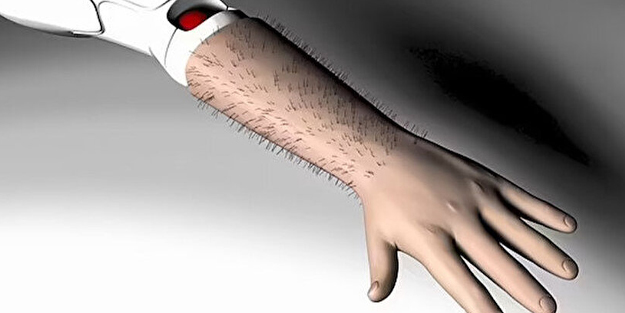 İnsan derisini taklit edecek yapay tüylü robot! Yapay kıllara sahip bir e-deri