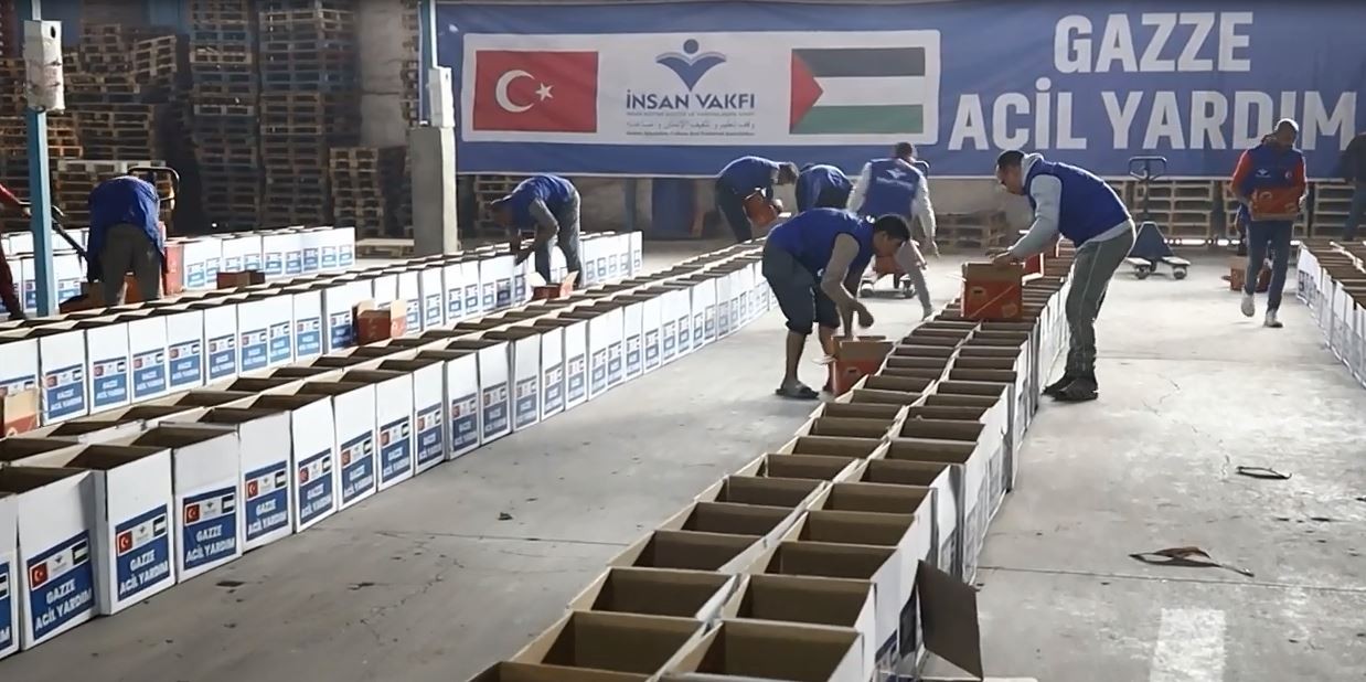 İnsan Vakfı Gazze’de yardım seferberliği yürütüyor
