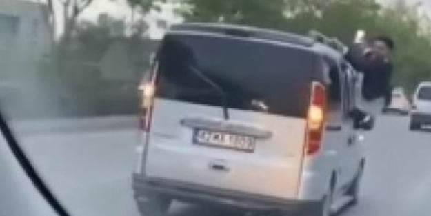 İnsanların canını hiçe saydılar! Trafikteki tehlikeli anlar anbean kamerada