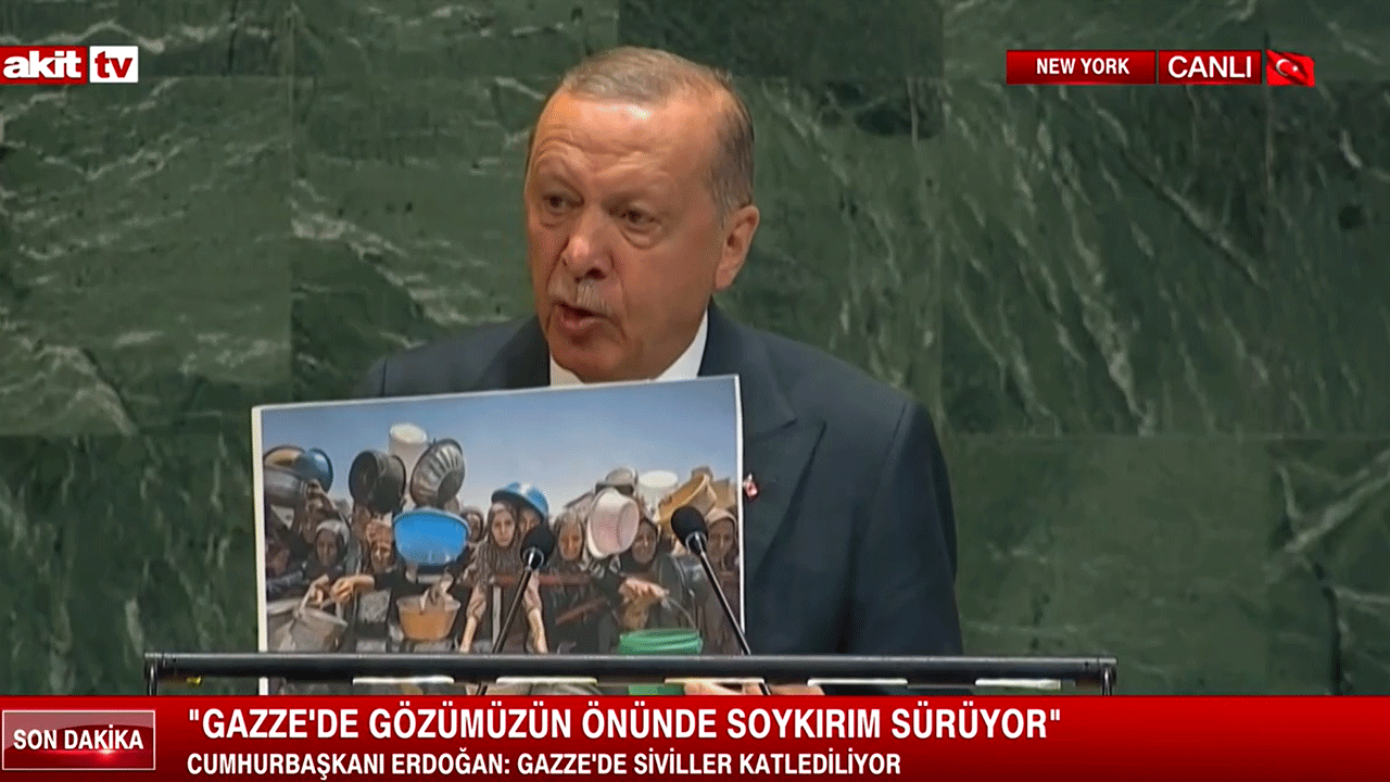 "İnsanlık için gün bugün" diyen Erdoğan, BM kürsüsünden liderlere seslendi: Filistin'in yanında dimdik durun