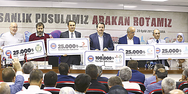 'İnsanlık Pusulamız Arakan Rotamız' temalı kampanyaya start verildi