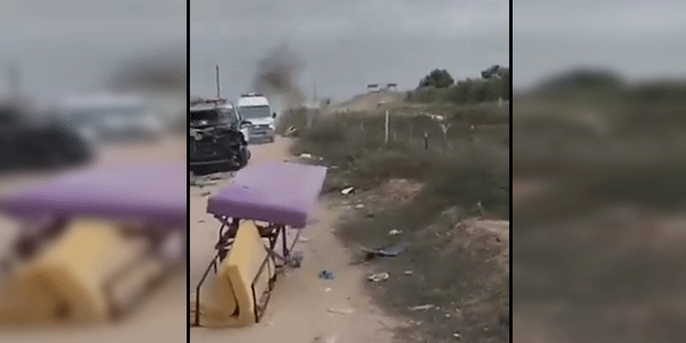 İnsanlıktan çıkmış Yahudi! Hem sivilleri hem ambulansı vurdular!