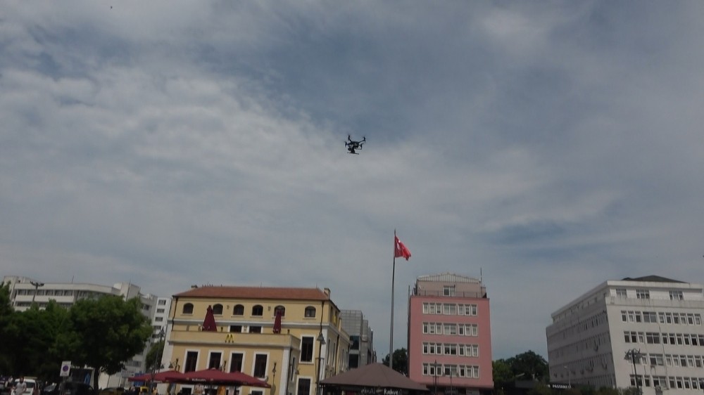 İnsansız hava aracının düşme anı kamerada 