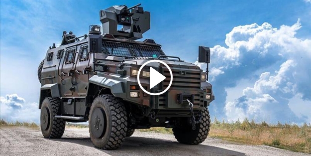 Ankara'da insansız zırhlı araç böyle test edildi