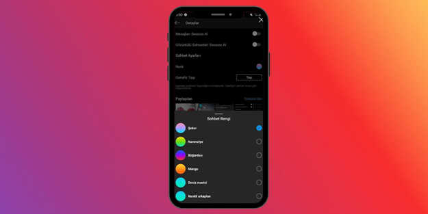 Instagram sohbet sekmesine yeni renkler getiriyor. Ne zaman kullanıma sunulacak?