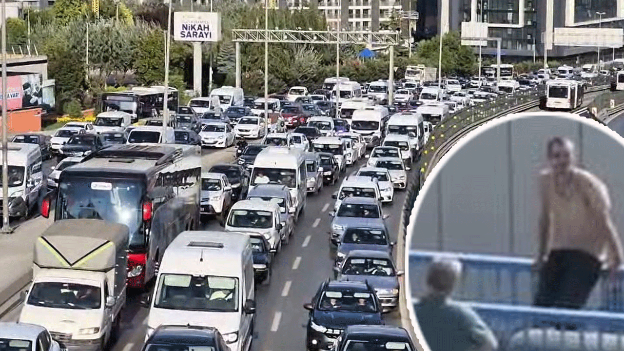 İntihar için köprüye çıktı, İstanbul’u kilitledi