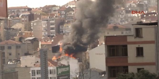 Şişli’deki yangında çocuklar mahsur kaldı