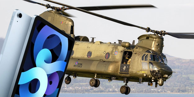 iPad yüzünden Askeri helikopter yere çakıldı