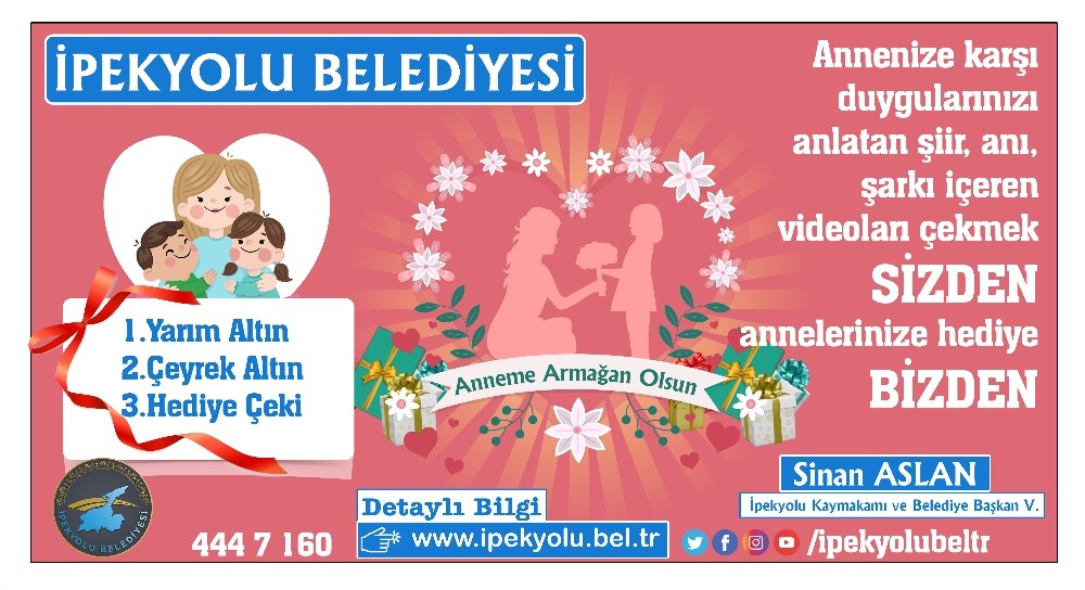 İpekyolu Belediyesinden “Anneme Armağan Olsun” yarışması 