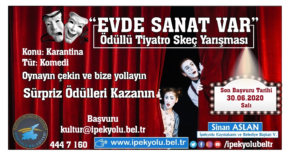 İpekyolu Belediyesinden “karantina” konulu skeç yarışması 