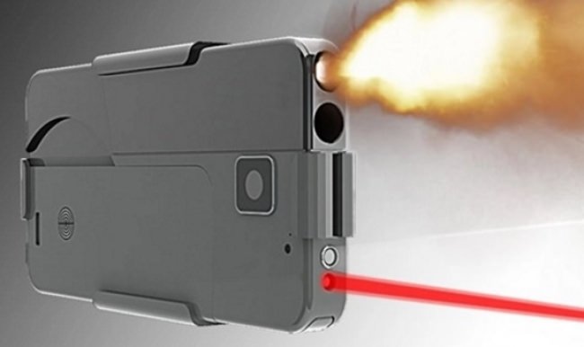 iPhone'a benzeyen tabanca! Harekete geçtiler...